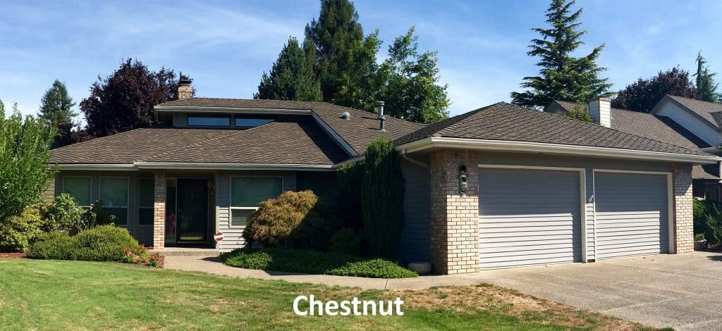Chestnut composition shingle color