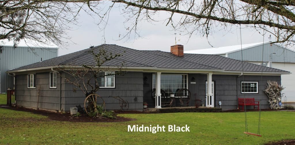 Midnight Black composition shingle color